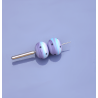 Perles Lampwork multicolore - duo de perles - multicolore