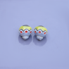 Perles en céramique Raku - forme poire bleu, vert et rouge