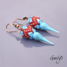 Letisha – Lampwork bead earrings and torch-worked headpins