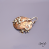 Pampre – copper and silver earrings – charms and hammered copper