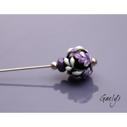 Glycine  - Epingle à écharpe / chapeau - Fibule