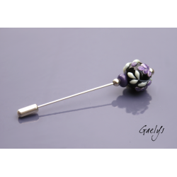 Glycine  - Epingle à écharpe / chapeau - Fibule