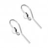 Montage EMAUX - Crochets d'oreilles 17 mm et disque 4,5 mm Argent 925