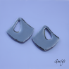 Paire de charm cuivre émaillé pour boucles d'oreille -  vert / bleu glacier  / rouge / blanc / aqua