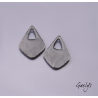Paire de charm cuivre émaillé pour boucles d'oreille -  vert / bleu menthe / violet / blanc / jaune - paquerettes