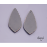 Paire de charm cuivre émaillé pour boucles d'oreille - fond noir / vert anis / rose / violet / jaune